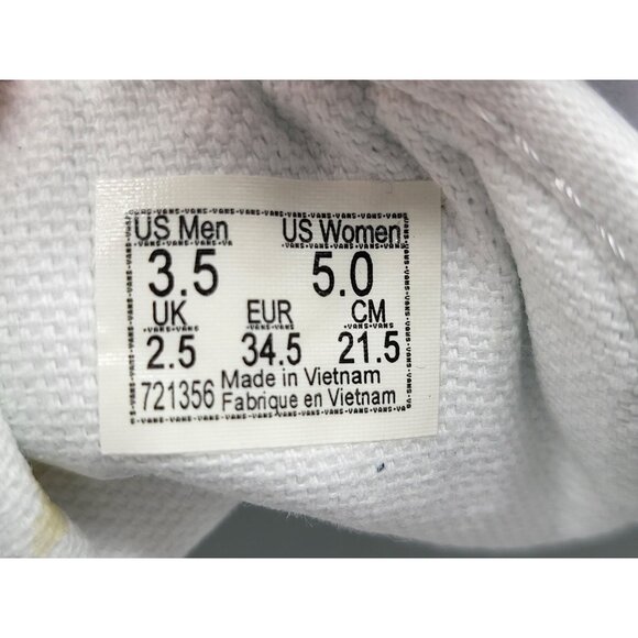 Vans Old Skool V Womens White Sneaker Shoes Size 5 - Picture 6 of 8